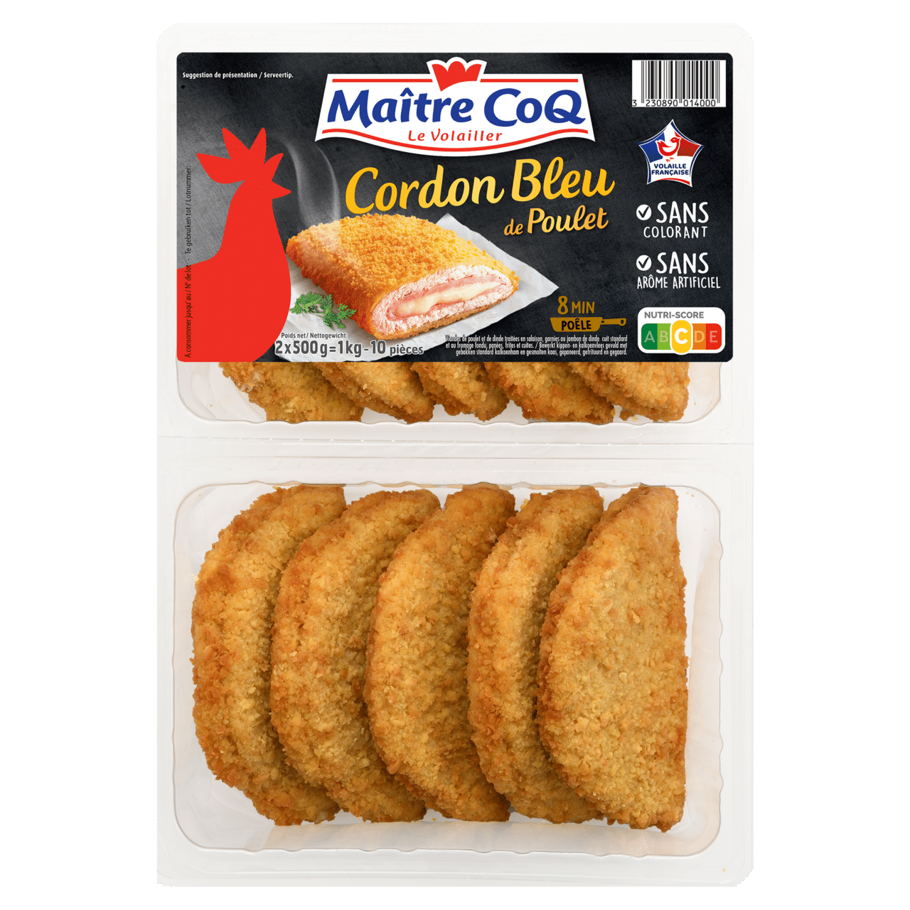 Cordon bleu de poulet format familial Maître Coq